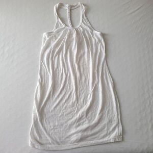 MIKEN Swim Burnout Braided T Strap Tank Coverup